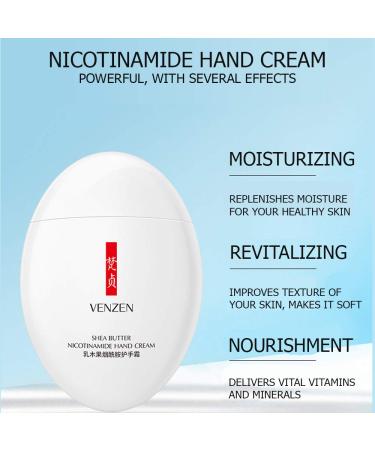 VENZEN Shea Butter Hand Cream | Natural Nicotinamide Moisturizer for Dry Skin | Protective & Refreshing | International Shipping - Buy Online on GoSupps.com