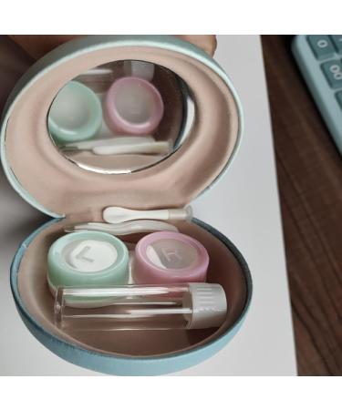Buy Healvian Colored Contact Lens Case with Mirror - Compact Storage Box for Glasses & Contacts - Buy Online on GoSupps.com