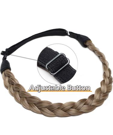 Buy Silk-Co Women's 3 Strands Blonde Hair Band | Elastic Braided Headband for Weddings & Vintage Styles - Buy Online on GoSupps.com