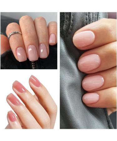 AILLSA Jelly Gel Nail Polish Set Milky White Nude Pink Gel Polish with Base and Top Coat Neutral Pink Red Sheer Transparent Nail Polish Gel Soak Off U V Gel Starter Kit Gift DIY Manicure at Home A1-jelly Milky Pink - Buy Online on GoSupps.com