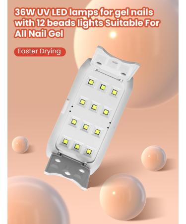 UV Nail Lamp LED 36W UV Lamps for Gel Nails Led Nail Dryer USB - Buy Online on GoSupps.com