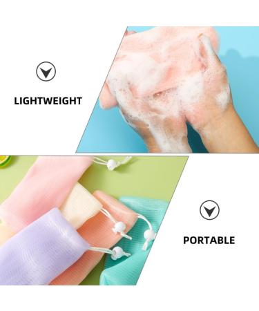 FRCOLOR 10pcs Exfoliating Soap Bubble Mesh Bags | Colored Drawstring Soap Holders & Pouches for Shower & Bath - International Shipping Available - Buy Online on GoSupps.com