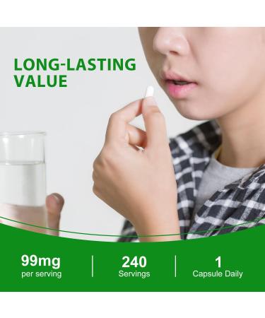 Heivy Potassium Citrate 99mg, 240 Capsules - Vegan, Allergen-Free Potassium Supplements for Electrolyte Balance, Lab-Tested Mineral Supplement, Made in USA Unflavored 240 Count (Pack of 1) - Buy Online on GoSupps.com