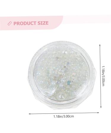 Housoutil 12 Boxes Nail Rhinestones Faux Pearls Rhinestone Buttons Nail Art Nail Accessory Nail Pearl Charms Hair Pearls Nail Gems Flowers Decoration Pearl No Holes Manicure Steel Ball Resin - Buy Online on GoSupps.com