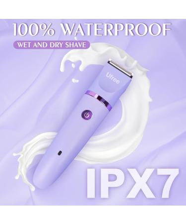 Ufree Bikini Trimmer for Women | Rechargeable Waterproof Electric Razor & Shaver for Legs & Body Hair - Purple - Buy Online on GoSupps.com