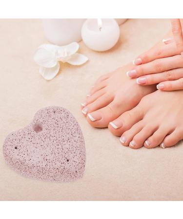 Heart-Shaped Pumice Stone Set - Natural Foot Care & Hard Skin Remover - Lavastein Scrub with Lanyard for Hands & Feet - Buy Online on GoSupps.com