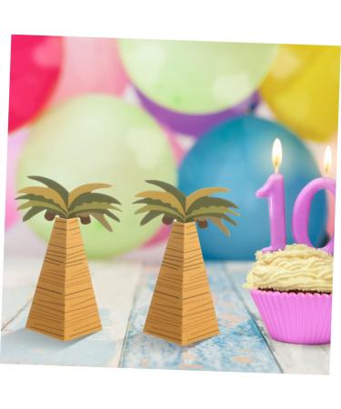 HOMSFOU 20pcs Boxes Coconut Palm Box Cookie Containers Gift Boxes Luau Party Bags Candy Containers Snack Birthday Treat Case Packaging Boxes Wedding Party Favors Paper Biscuit Hawaii - Buy Online on GoSupps.com