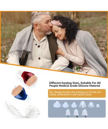 IncenSonic Digital Rechargeable Hearing Aids for Seniors with Noise Cancelling - White Pair - Buy Online on GoSupps.com