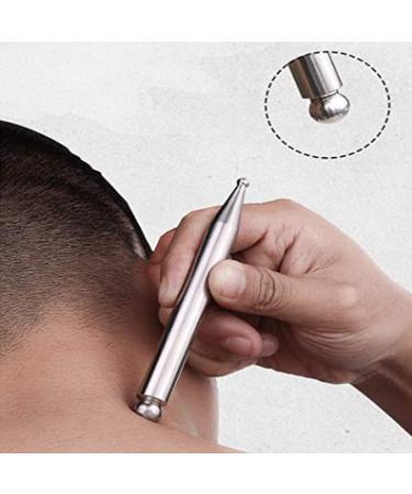 VOOKOKT Stainless Steel Manual Acupuncture Pencil - Deep Tissue Massage Tool for Pain Relief & Full-Body Relaxation - Buy Online on GoSupps.com
