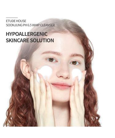 ETUDE SoonJung pH 6.5 Whip Cleanser 150ml - Non-Comedogenic, Hypoallergenic, Low-pH Korean Face Wash for Sensitive Skin - Buy Online on GoSupps.com