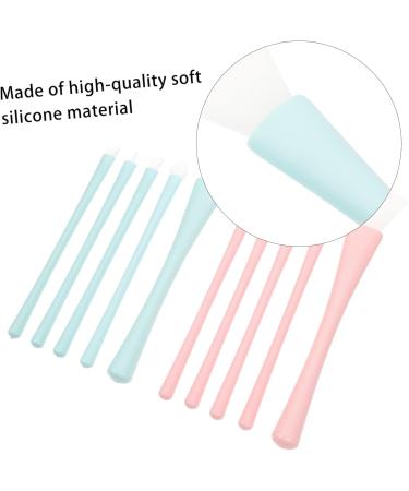 Mikinona 2 Sets Silicone Makeup Brush Lip Makeup Brush Silicone Facial Brush Applicator Eyeliner Applicator Lip Liner Brush Eye Shadow Skincare Brush for Mud Lip Gloss Wand - Buy Online on GoSupps.com