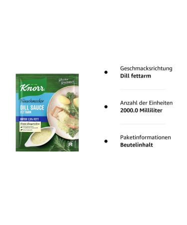 Buy Knorr Gourmet Dill Sauce - Low Fat 250ml | No Additives Perfect for Healthy Cooking - Buy Online on GoSupps.com