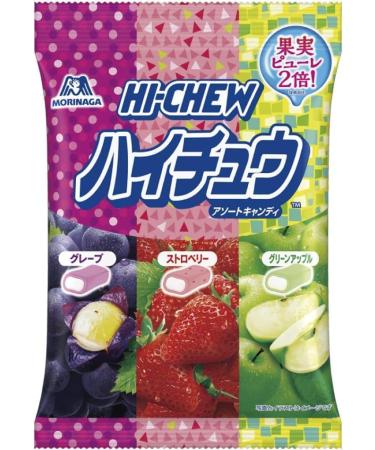 Hi-Chew Assortments Haichu Japanese Soft Candy Taffy Bags (3 Bag Set - Fruit Assort 86g Puni Shari 68g Muni Muni Gu 32g) - Buy Online on GoSupps.com