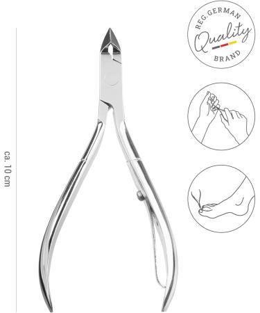 Titania Nailhautplane 10cm | Premium Stainless Steel Skin Tongs for Manicure & Pedicure - Extra Fine & Sharp Cutter - Buy Online on GoSupps.com