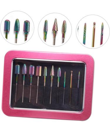 FOMIYES 1set Grinding Head Grinding Burr Cutters Electric Nail File Replacement Heads Manicure Drill Bits Nail Kits Electric Tool Manicure Grinding Tools Nail Drill Tungsten Steel Diamond - Buy Online on GoSupps.com