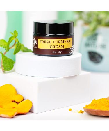 Organic Fresh Turmeric Cream - 1.8 oz | Harvested After 9 Months - Buy Online on GoSupps.com