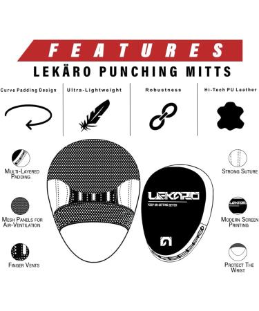 Curved Boxing Punching Mitts for MMA Muay Thai Training - Hand Targets for Sparring (Pair) - Buy Online on GoSupps.com