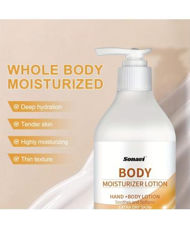 Sonavi Hydration Body Lotion for With Goodness of Aloe Vera For Instant Hydration In Winter and Non Sticky Feel All day for Quick Absorption into Extra Dry Skin - Buy Online on GoSupps.com