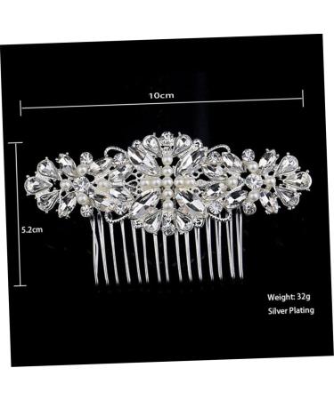 DOITOOL 1pc Flower Side Hair Comb Teasing Combs for Women Hair Combs for Women Accessories Rhinestone Hair Comb Pearl Hair Comb Pearl Inlaid Hair Comb Hair Piece Wedding Bride - Buy Online on GoSupps.com
