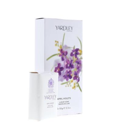 Yardley of London April Violets Perfumed Soap for Women - 3.5 oz | Luxury Fragrance for International Shipping - Buy Online on GoSupps.com
