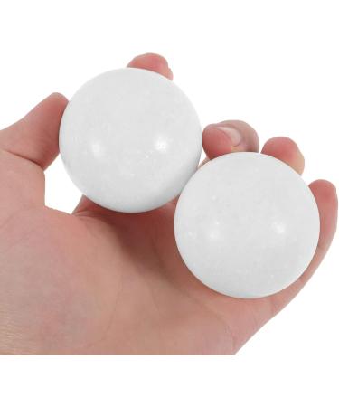 Vanzack 1 Set Gymnastics & Massage Rolling Balls - Hand Exercise with Baoding Balls - White Jade Fitness 5x5cm - Buy Online on GoSupps.com