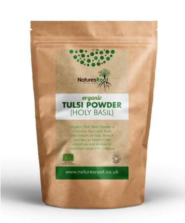 Nature s Root Organic Tulsi Powder 60g - Holy Basil | Natural Superfood Supplement | Hair Growth | Itchy Scalp 60 g (Pack of 1)