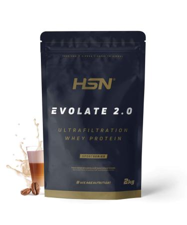HSN HSN Evolate 2.0 Whey Protein Isolate | Coffee Milk Flavour 2kg 67 Takes Per Pack | Whey Protein Isolate CFM + Digestive Enzymes | Non-GMO Vegan Gluten Free & Soy Free