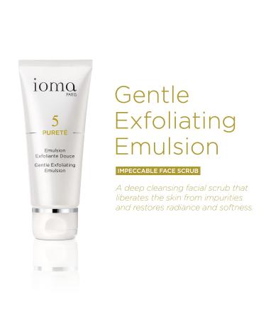 IOMA Paris PURETE Gentle Exfoliating Emulsion - Effective Facial Scrub for Impurities & Refined Skin Texture (50 ml) - Shop Internationally - Buy Online on GoSupps.com