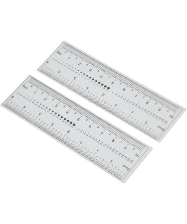 10PCS Nail Measuring Tool Transparent PVC Soft Ruler for Accurate Nail Measurement - Buy Online on GoSupps.com