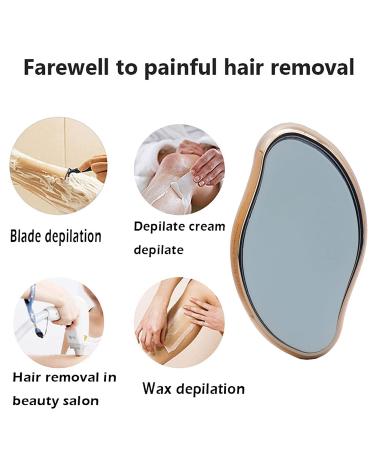 Crystal Hair Eraser  ANTAND Bleam Crystal Hair Remover Magic Painless Exfoliation Hair Removal Tool for Women Men Leg Arm Back  Eco-Friendly Reusable Crystal Hair Eraser for Soft Smooth Skin Gold - Buy Online on GoSupps.com