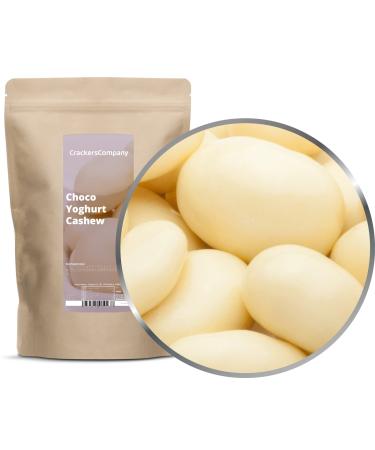 Crackerscompany 1 x 700g of premium quality cashew nuts in gluten-free plant-based chocolate yogurt