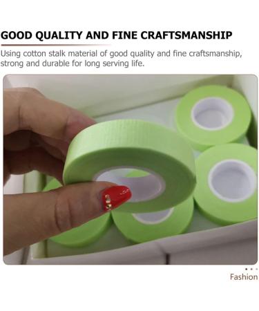 FRCOLOR 8rolls Tape Fabric Facial Tape Adhesive Fabric Tapes White Gaffers Tape White Gaffer Tape Adhesive Tape Lashes Tool Foam Lash Tape Cotton Swab Eyelash Cotton Stem 5.1x5.1cm Assorted Color - Buy Online on GoSupps.com