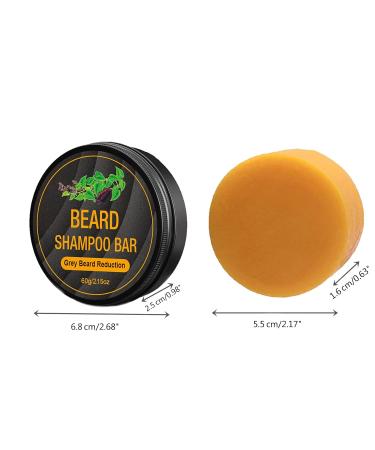 Beard Cleanser Shampoo Bar | Reduce Gray Hair Smooth & Nourish Your Beard - Buy Online on GoSupps.com