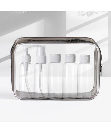 Keyri Cultural Bags: 5-Piece Transparent Travel Bottle Set (100ml) for Liquids - Ideal for International Travel - Buy Online on GoSupps.com