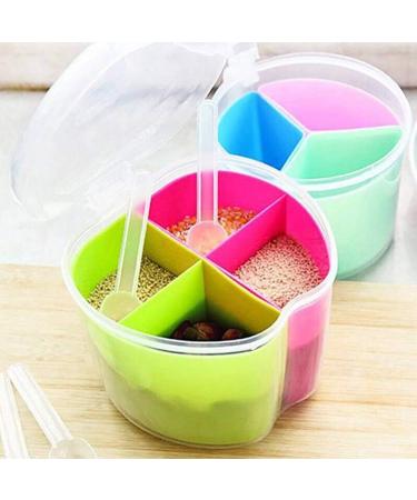 WALFREW Plastic Divided Spice Jars Creative Seasoning Spice Sugar Box Spice Box Kitchen Seasoning Accessories Jar(B) - Buy Online on GoSupps.com