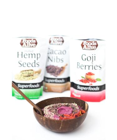 Foods Alive Organic Hulled Hemp Seeds 8 oz | Nutrient-Rich Superfood - Buy Online on GoSupps.com