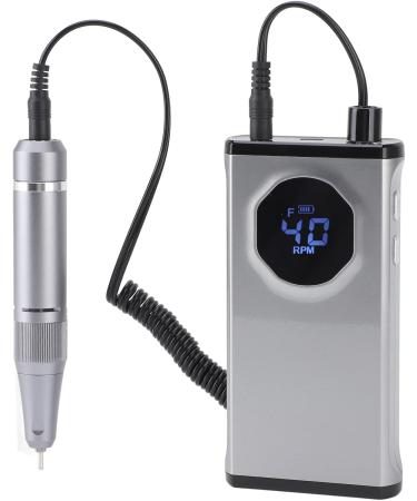 Electric Nail File 40000RPM Electric Nail Drill Forward and Reverse Rotation for Nail Technicians (Gray) - Buy Online on GoSupps.com