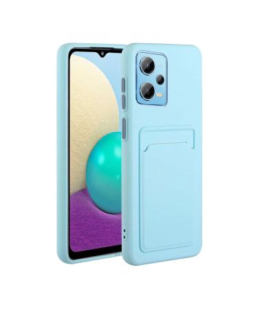 Tivenfezk Nadoli Silicone Case for Xiaomi Redmi Note 12 5G Ultra thin shockproof scratch -resistant Wallet soft TPU protective cover Mobile phone case with credit card holder xiaomi redmi note 12 5g blue