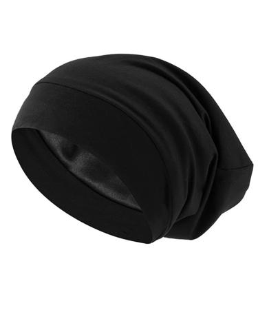 Bonnet doubl soyeux pour cheveux boucl s et tresses qui restent en place toute la nuit