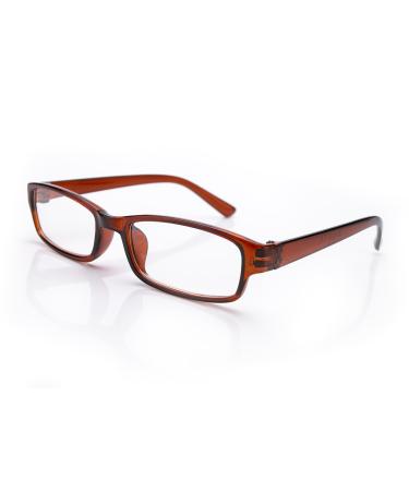 4sold (TM Slim Lesebrillen Retro Black Brown dunkelbraun +1.5 or +2.00 or +2.5 or +3.0 or +3.5 or +4.00 Brown 2.5 x