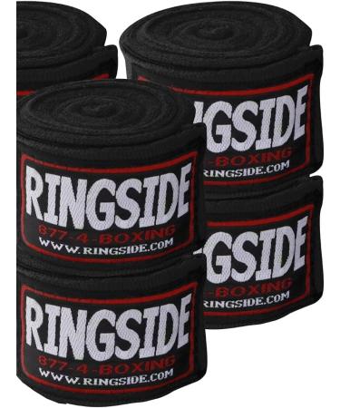 Ringside Mexican Style Boxing Hand Wraps - 5 Pairs Pack in Black - Buy Online on GoSupps.com