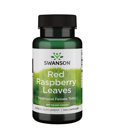 Swanson Red Raspberry Leaves 380 Milligrams 100 Capsules