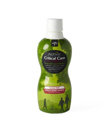 Medline ENT697 Active (Critical Care) Liquid Protein Sugar-Free Citrus Berry 30 oz. 21 g of Protein 1 Bottle
