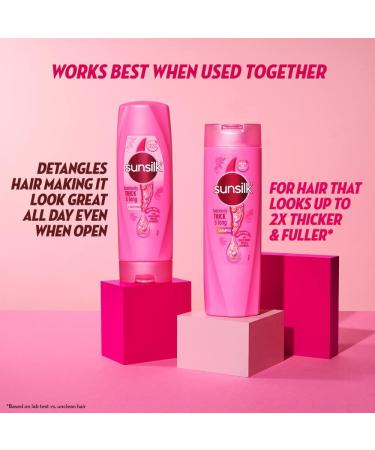 Sun.silk Lusciously Thick & Long Shampoo 650 ml With Keratin Yoghut Protein and Macadamia Oil - Thickening Shampoo for Fuller Hair - Buy Online on GoSupps.com