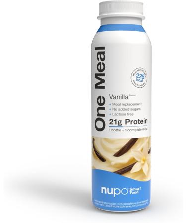  NUPO NUPO Vanilla One Meal Shake with 24 vitamins and minerals high in protein and no added sugar delicious weight loss shakes for women and men 12 x 330 ml - Buy Online on GoSupps.com