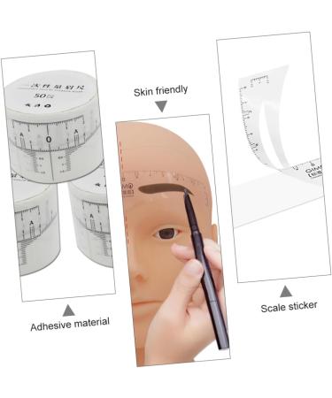 FRCOLOR 1 Roll Disposable Ruler Makeup Tools Eyebrow Positioning Ruler Eyebrow Ruler Woman Gauge - Buy Online on GoSupps.com