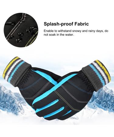 Eefow Waterproof Winter Gloves for Kids | Anti-Slip & Windproof Ski & Snow Gloves (Ages 4-12) - Warm Thermo-Fleece Ideal for Young Girls 6-8 - Buy Online on GoSupps.com