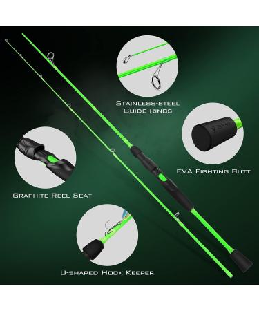 KastKing Zephyr Spin Fishing Rod - IM6 Graphite, Zirconium Guides, EVA Handles - 6'0, Mod Fast, Ultra-Light Power - Buy Online on GoSupps.com