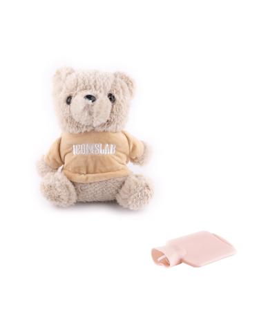 Heat flavors with a soft cover rubber bottles warm stamping bags for pain relief ideal for women and children for the prevention of colds.(Gray) gris