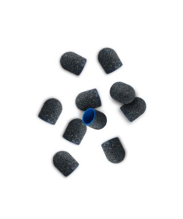 Aba group grinding caps for the pedicure firmly durable pedicure pads sandpaper grinding cap for the carrier waterproof for one -time use set 10 pieces made in EU (13mm/60) black 13mm/60